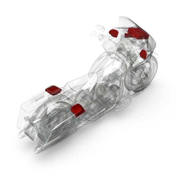 Rockford Fosgate HD9813RG-STAGE3 Digital Media Receiver, Four Speakers & Amplifier Kit for 1998-2013 Harley-Davidson Road Glide