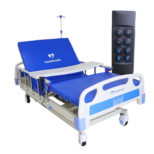 Gambimedic Cama De Hospital Electrica 5 Posiciones 3 Motores Elevacion De Respaldo Reposapiernas Alt