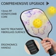 thumbnail image 4 of Pickleball Paddles Set Of 1, Fiberglass Surface, Boho Butterfly Decor, 1 Paddle, 2 Balls & Bag, 4 of 5