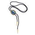 thumbnail image 3 of Retro Bolo Tie Joyería Collar Cadena de moda para novia Cumpleaños Dorado Zulema Corbata de vaquero, 3 of 8