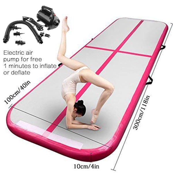 3*1*0.1m Air Track Inflatable Air Mat Gymnastics Floor Trampoline  With air Pump 