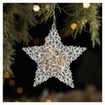 thumbnail image 3 of Christmas Clear Snowflake Pendant Snowflake Garland Feather Shape Xmas Decor for Christmas Theme Party Decor, 3 of 5