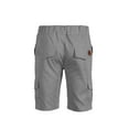 thumbnail image 3 of Txlixc Pantalones cortos de gimnasia para hombre, pantalones cortos de color puro para estiramiento diario Txlixc Moda, 3 of 7