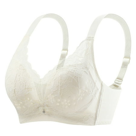GENGING Ladies Tops Clearance Women s Non-Magnetic Tween Underwear Breathable Push-Up Wireless Bra