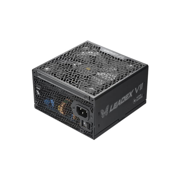 Super Flower Leadex VII XP PRO 1200W 80 Platinum, Cybenetics Platinum, Full Modular, ATX 3.1&PCIe 5.1, W/12VHPWR (2x8pin-16pin native cables), FDB Fan, SF-1200F14XP, Black