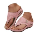 thumbnail image 3 of Women's Sandals and Slides Orthopedic Sandals for Women with Arch Support Wide Width Summer Dressy 2026 Comfortable Platform Orthotic Flip Flops Beach Vacation Walking Sandals Shoes, 3 of 6