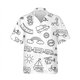 thumbnail image 3 of Camisas de mini tren para hombre, ropa hawaiana de verano, camiseta de manga corta, suelta, para vacaciones, playa, social, con solapa, estampado 3D, camisa vintage 2023, 3 of 5
