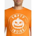 thumbnail image 4 of Halloween Men's Pumpkin Empty Inside Graphic Tee from Way to Celebrate, Sizes XS-3XL, 4 of 5