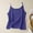 02 Blue, variant on Weiqiqre Tank Top for Women Linen Camisole Tank Top V-Neck Loose Casual Adjustable Strap Tops