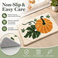 thumbnail image 6 of Pumpkin Bath Mat, Fall Decor Absorbent Bath Mat Halloween Pumpkin Vintage Truck Doormat Non Slide Washable Bathroom Floor Rug 15x23 Inch Multicolor, 6 of 7
