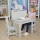 thumbnail image 5 of Mesa y sillas Melissa & Doug de madera gris para niños de 3 a 8 años, 5 of 9