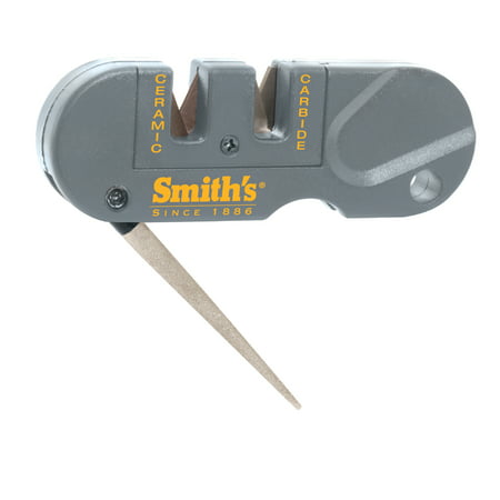 Smiths Products PP1 Pocket Pal Sharpener Tungsten Carbide and Ceramic Fine, (Best Pocket Knife Sharpener)