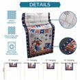 thumbnail image 6 of Independence Day Table Runner 72 Inches, American Flag Star Floral Gray Wood Bed Runner Dresser Scarves Tabletop for Indoor Outdoor Parties/Ceremony/Banquet, 16" x 72", 6 of 9