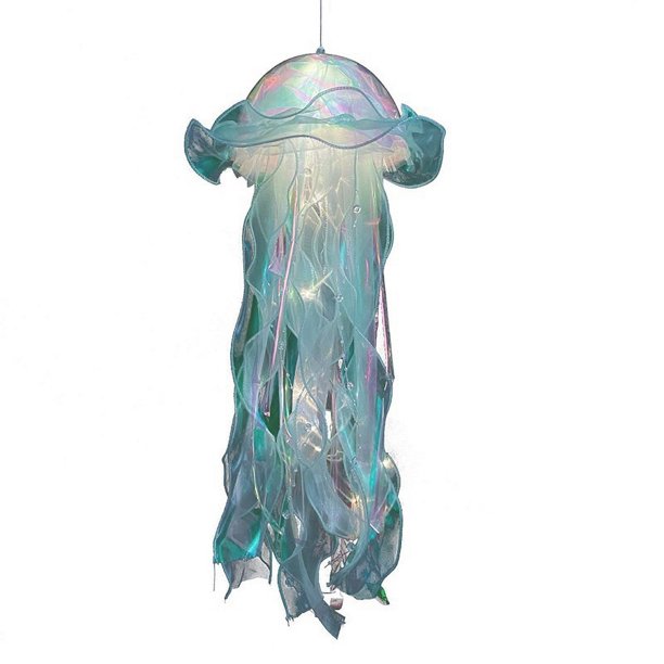 Color Medusa Lámpara Linterna Sirena Parti Luz Niñas Feliz Bajo El Mar Tema Fiesta De Cumpleaños Decoración