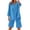 Blue, variant on Lounge Sets for Women, Linen Sets for Women 2 Piece, Womens Short Sets, Loungewear, Gauze Sets for Women 2 Piece, Blue XXL
