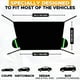 thumbnail image 5 of Funda para parabrisas de coche EcoNour para hielo y nieve con espejos laterales, color negro, 5 of 8