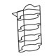 thumbnail image 2 of Estantes de encimera extensibles Escurreplatos de preparación Estante de encimera de cocina Negro de 4 capas, 2 of 9