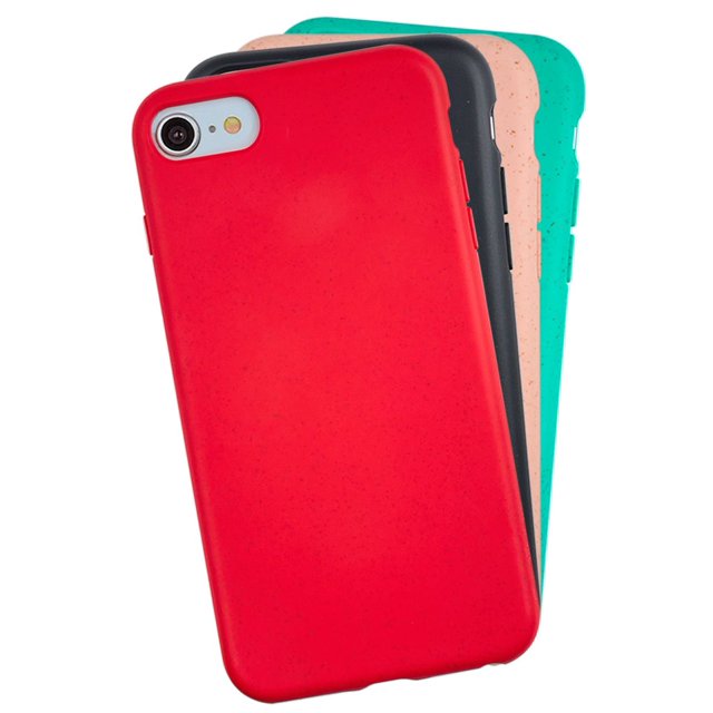 Funda para iPhone SE 2020, Case InstaCase Biodegradable Rojo EcoFriendly iPhone SE 2020, Protector para iPhone SE 2020 Biodegradables