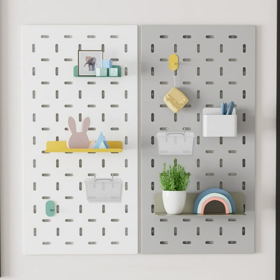 Masteelf 6pcs Pegboard Bins with Hooks for Organizing Accessories Storage Garage Organization
