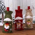 thumbnail image 4 of Decoración Navideña De Dibujos Animados, Muñeco De Nieve Con Cordón, Bolsa Para Botella De Vino, Festival, Fiesta De Cumpleaños, Decoración De Mesa Yuarrent HA015157-00, 4 of 6