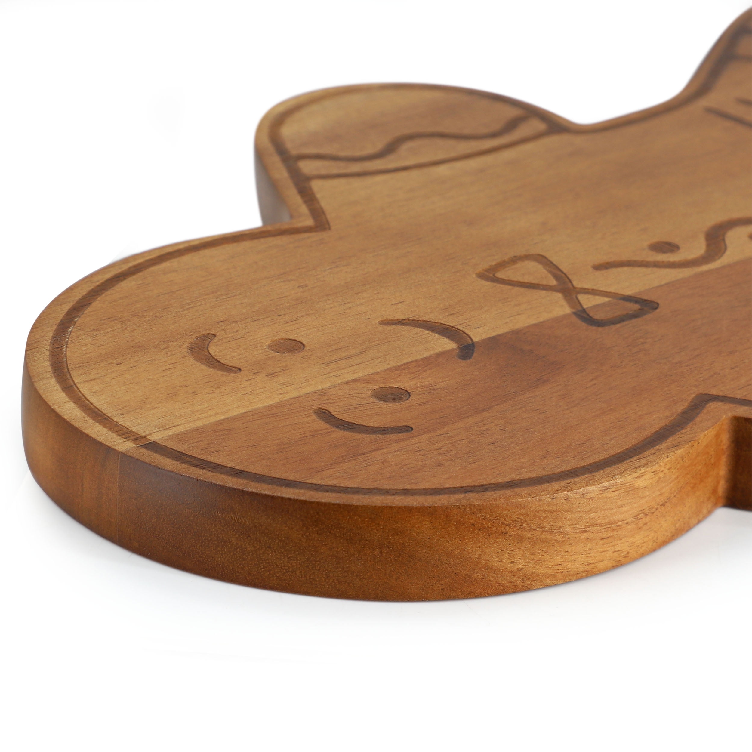 Martha Stewart Everyday 13.9 Inch Acacia Wood Gingerbread Cheese Board