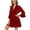Red, variant on Deago Women's Satin Silky Robe Valentines Lingerie for Women Kimono Bathrobe Short Ruffle Belted Robes Bride Bridesmaids Sleepwear Dressing Gown (Red, S)