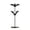 black A, variant on Gothic Bat Candle Holders Black Metal Taper Candlesticks for Halloween Table Decor 10.7" Spooky Centerpiece for Dining Room Party
