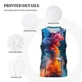 thumbnail image 3 of Honeii Modern Art Red And Blue Colors print basktball shirt for men and women, Unisex basketball jersey for Theme party-Small, 3 of 6