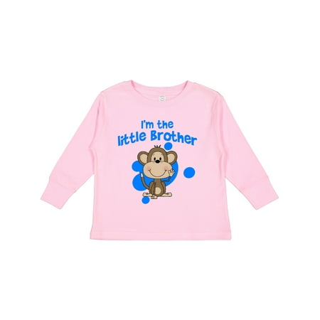 

Inktastic I m The Little Brother-monkey Boys or Girls Long Sleeve Toddler T-Shirt