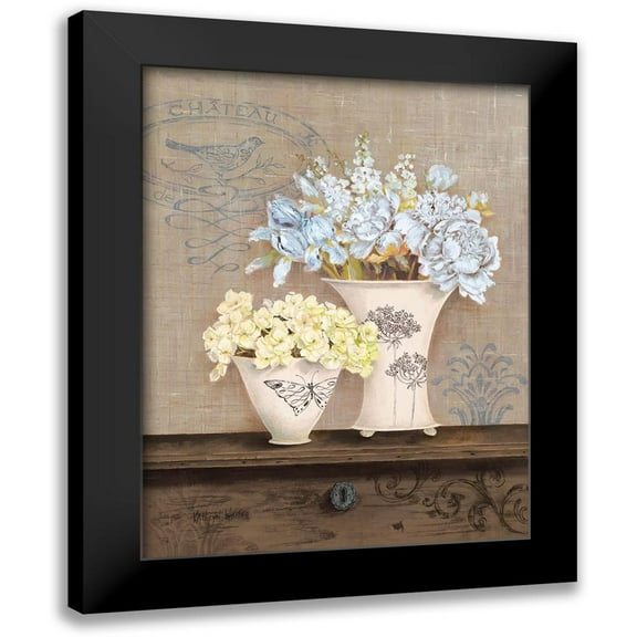 White, Kathryn 12x14 Black Modern Framed Museum Art Print Titled - Chateau Chocolat In Cream