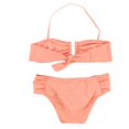 thumbnail image 2 of bar III Womens Bandeau U-Bar 2 Piece Bikini, Orange, X-Small, 2 of 2