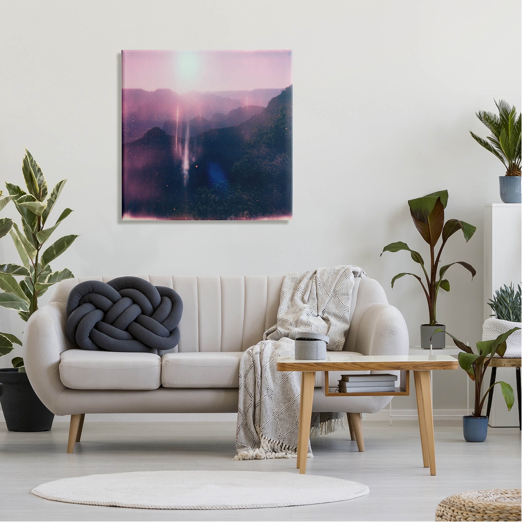 Stupell Industries Vintage Lens Flare Mountain Photograph Gallery Wrapped Canvas Print Wall Art, Design by Jacob Green