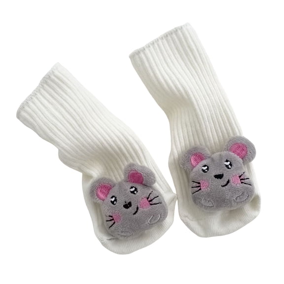 RFQWOVSR Kids Halloween Cartoon Character Mid Calf Socks Baby Cotton Grip Socks 0-2 Years