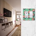 thumbnail image 5 of Yayeee Rocker Switch Wall Plate 1-Gang 4.6"x2.9" Home Decorative Outlet Cover, Brown American Footballs, 5 of 6