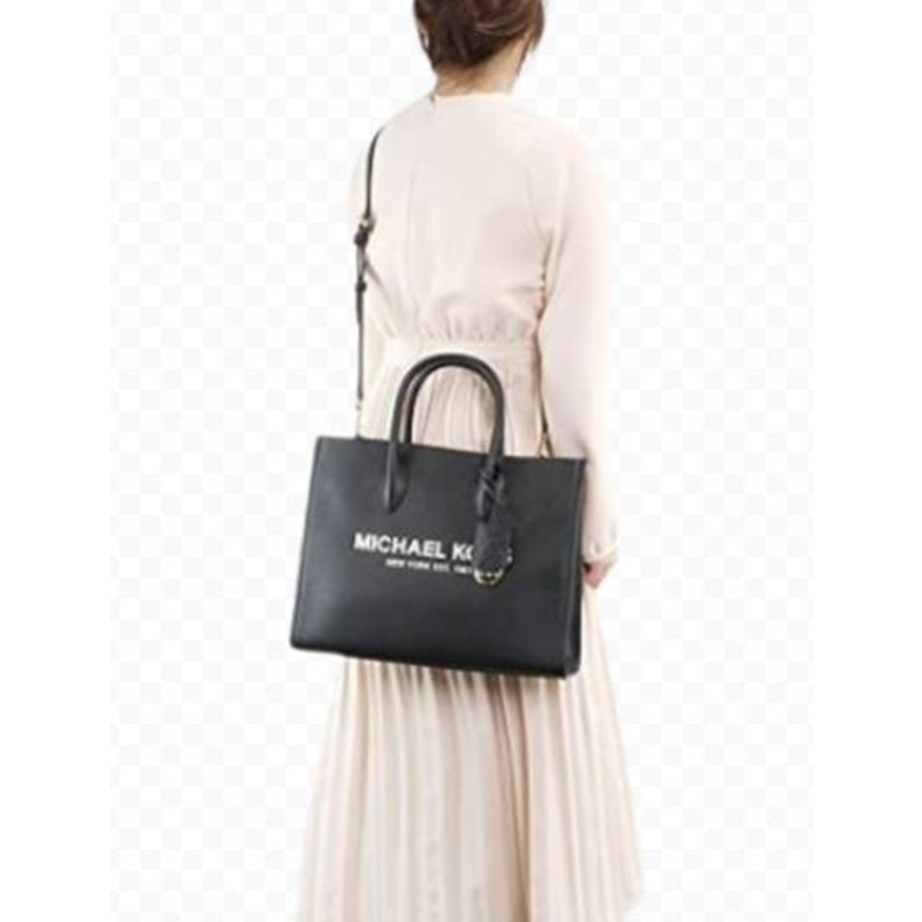 Michael Kors Womens Mirella Medium Tote Bag (Black) 35S2G7ZT7L-001