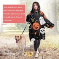 thumbnail image 4 of Wearable Oversized Blanket,Halloween Pumpkin Skull Pattern Wearable Blanket Hoodie for Adults,Cozy Hooded Blankets with Super Pockets,Super Warm Fuzzy Pullover for Women & Men, 4 of 6