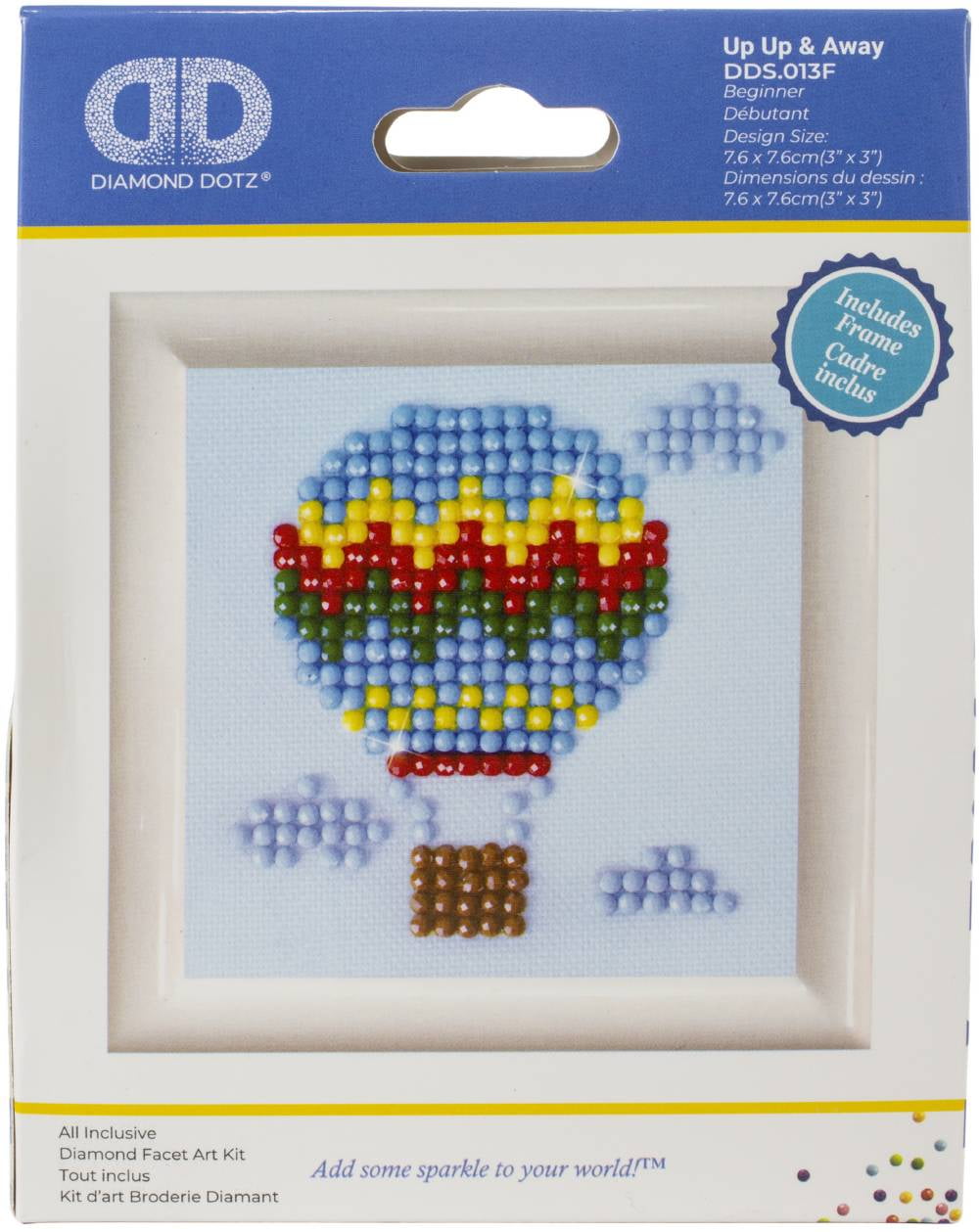 Diamond Dotz Diamond Embroidery Facet Art Kit W/ FrameUp Up & Away W