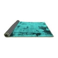 thumbnail image 2 of Ahgly Company Indoor Rectangle Abstract Turquoise Blue Modern Area Rugs, 2' x 3', 2 of 4