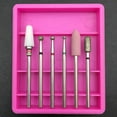 thumbnail image 2 of SENRISE 6Pcs Nail Drill Bits Set Pedicure Manicure Replacement Drill Bits Cleaning Remove Cuticle Polishing Nail DIY Nail Care, 2 of 2