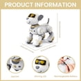 thumbnail image 4 of FUUY Perro Control Remoto para Niños Perro Robot Dorado Que Actúa Como un Perro Real Mascota Robot Interactiva Sígame Juguetes Robóticos Perro Robot Inteligente Diseño Programable para Cantar y Baila, 4 of 7