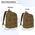 thumbnail image 3 of Yiaed Gold Glitter Leopard Print Backpack, Premium Laptop Backpack, Travel Backpack for Women, Lightweight Backpacks, Comfortable Back Pack-Small, 3 of 7