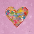thumbnail image 2 of Vertentes, Jeanette 15x15 Gold Ornate Wood Framed with Double Matting Museum Art Print Titled - First Love on Pink, 2 of 4