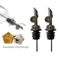 thumbnail image 3 of 2-Pack Olive Oil Spout for Olive Oil Dispenser, Kitchen Oil Pourer, Hygienic One Hand Open and Close Mechanism, Keep Oil Fresh Dust Cover, Spout Cover, 3 of 7