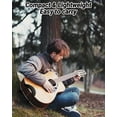 thumbnail image 4 of Soporte de Guitarra Onmiwod con Clip, Autoportante, Madera Negra, 4 of 8