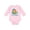 AD-Pink, variant on O is for Octopus monogram Boys or Girls Long Sleeve Baby Bodysuit