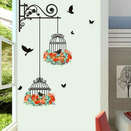 FanShow 2 Pieces Of Birdcage Decorative Painting Living Room Tv Background  Wall Decorative Wall Stickers Stickers Murals Starlight2 Pieces Of Birdcage  Decorative Painting Living Room Tv Ba | Walmart Canada