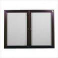 thumbnail image 4 of Ghent Traditional Enclosed 2-Door Fabric Bulletin Board, 36" x 60", Gray, Satin Aluminum Frame, 4 of 4