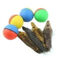 thumbnail image 3 of Electric Cat Teaser Ball With Feather Attachment Powered By Battery Interactive Pet Exercise Toy(Batteries not included), 3 of 8