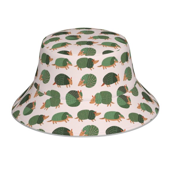 Balery Cute Armadillo Sun Hats for Men Women Bucket Hat UPF 50  Buckey Hat Boonie Hat Foldable UV Protection Hiking Beach Fishing Summer