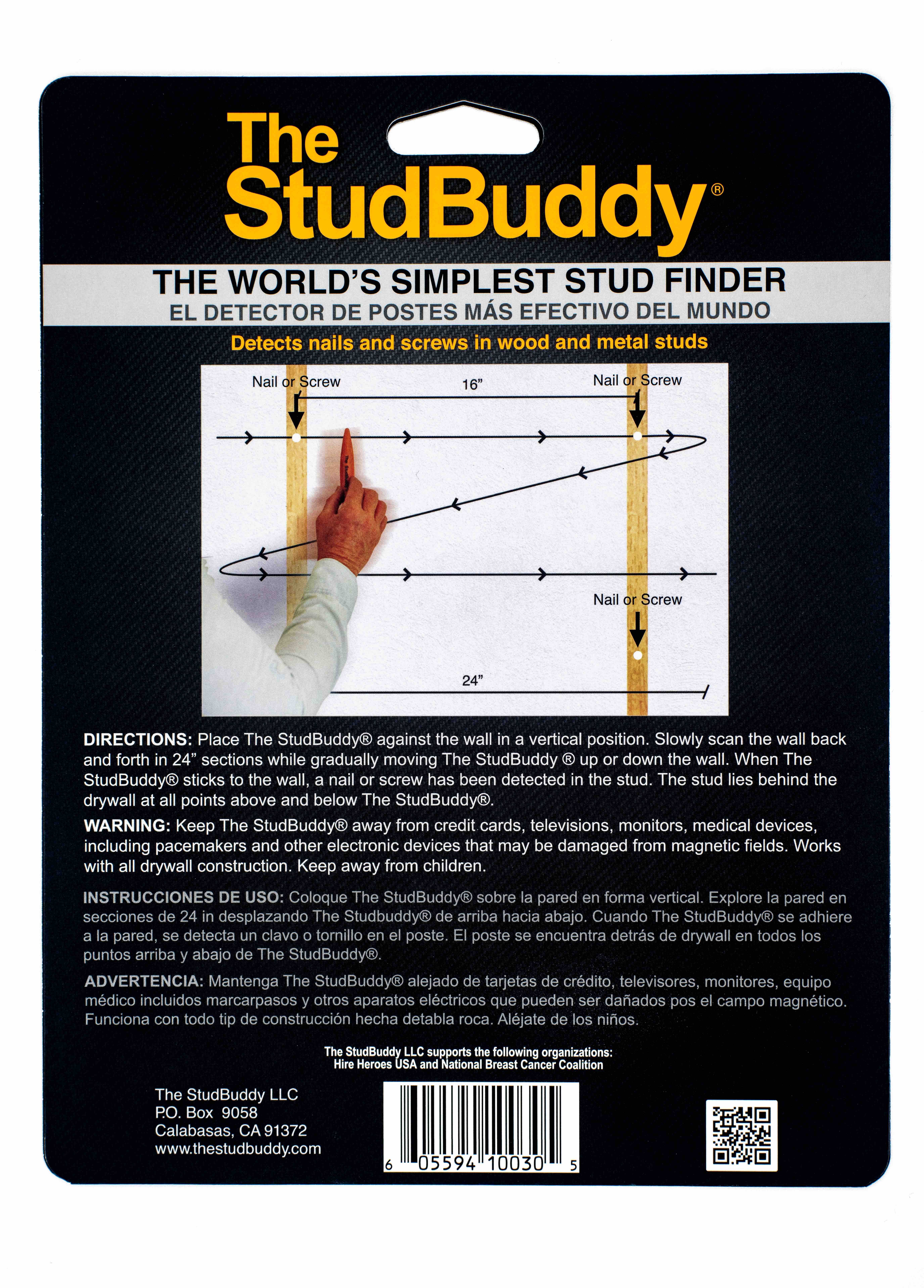 The StudBuddy Magnetic Stud Finder - 2 Pack